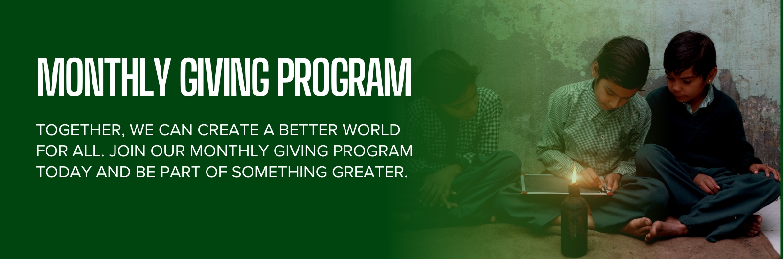 HIMS Foundation Monthly Charity Program Website Banner